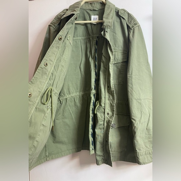 Gap Women green utility safari jacket for casual or any wear, size xxl - Picture 4 of 16